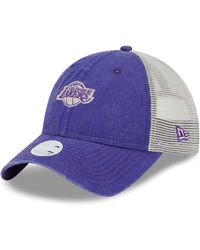KTZ - Los Angeles Lakers Micro Logo 9twenty Trucker Adjustable Hat - Lyst