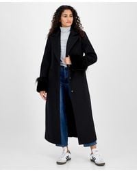 Cece - Notched-collar Single-breasted Maxi Coat - Lyst