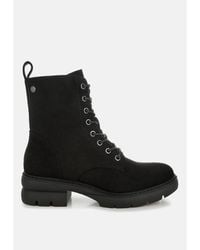 LONDON RAG - Azalea Lace Up High Ankle Boots - Lyst