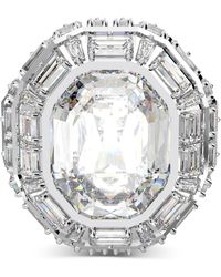 Swarovski - Rhodium-plated Mixed Crystal Statement Ring - Lyst