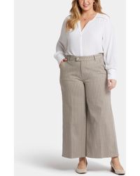 NYDJ - Plus Size Mona Wide Leg Trouser Ankle Jeans - Lyst