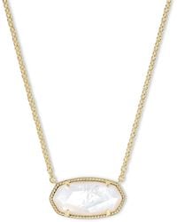 Kendra Scott - Elisa Statement Short Pendant Necklace 14k Gold Over Brass - Lyst