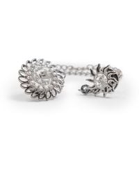 Con.struct - Floral Chain Crystal Lapel Pin - Lyst