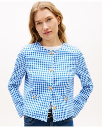 Tommy Hilfiger - Gingham Crewneck Lady Jacket - Lyst