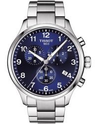 Tissot - Swiss Chronograph Chrono Xl Classic T-sport Stainless Steel Bracelet Watch 45mm - Lyst