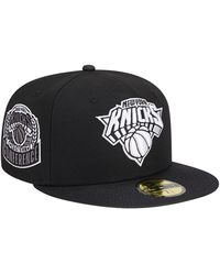 KTZ - New York Knicks Active Satin Visor 59fifty Fitted Hat - Lyst