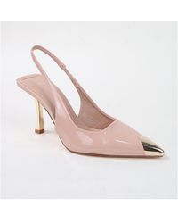 BERNESS - Vega Metallic Cap-toe Slingback - Lyst