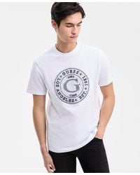 Guess - Embroidered Big G Logo T-shirt - Lyst