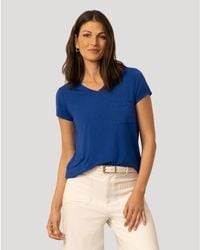 Cable & Gauge - V Neck Patch Pocket Tee - Lyst