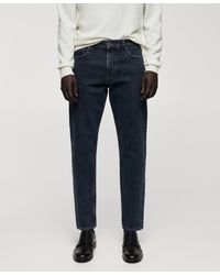 Mango - Ben Tapered Cropped Jeans - Lyst