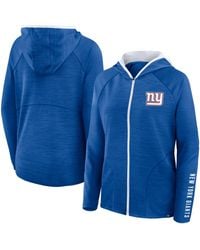 Fanatics - New York Giants Redzone End Around Pass Raglan Full-zip Hoodie - Lyst