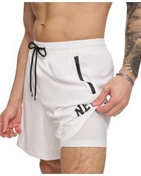 DKNY - Core Arch Logo Stretch 7" Volley Shorts - Lyst