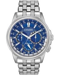 Citizen - Eco-drive Calendrier Stainless Steel Bracelet Watch 44mm Bu2021-51l - Lyst