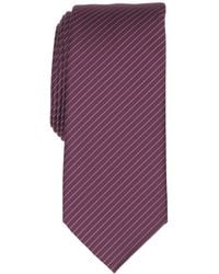 Alfani - Aero Fine Line Stripe Slim Silk Tie - Lyst