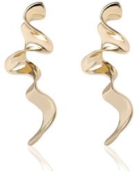 BCBGMAXAZRIA - Wavy Statement Drop Earrings - Lyst