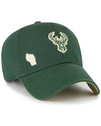 '47 - Milwaukee Bucks Confetti Undervisor Clean Up Adjustable Hat - Lyst