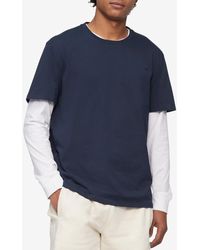 Calvin Klein - Cotton Crewneck T-shirt - Lyst
