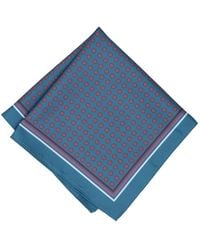 BarIII - Floral Geo Pocket Square - Lyst