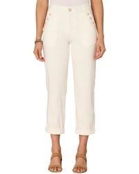 Democracy - Petite High-rise Roll-cuff Carpenter Pants - Lyst