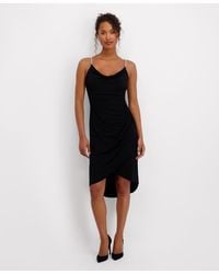 Siena Jewelry - High Low Cowl Neck Dress - Lyst