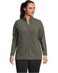 Lands' End - Plus Size Anyweather Fleece Full Zip Jacket - Lyst