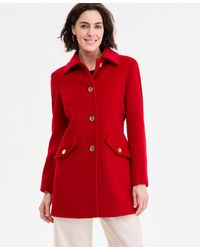 Michael Kors - Michael Collared Button-front Coat - Lyst