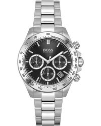 BOSS - Boss Chronograph Novia Stainless Steel Bracelet Watch 38mm - Lyst