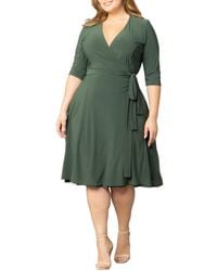 Kiyonna - Plus Size Essential Wrap Dress - Lyst
