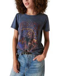 Lucky Brand - Janis Joplin Studded Cotton T-shirt - Lyst