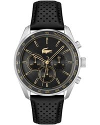 Lacoste - Boston Leather Strap Watch 42mm - Lyst