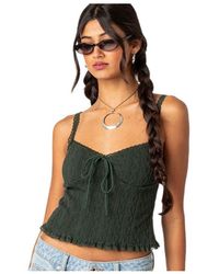 Edikted - Lacey Knit Tank Top - Lyst
