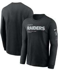 Nike - Las Vegas Raiders Play To Win Essential Long Sleeve T-shirt - Lyst