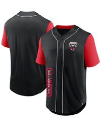 Fanatics - Branded Black D.c. United Balance Fashion Baseball Jersey - Lyst
