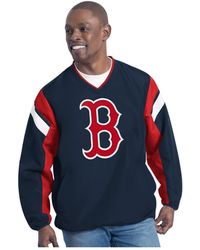 G-III 4Her by Carl Banks - Boston Red Sox Double Coverage V-neck Pullover Sweatshirt - Lyst