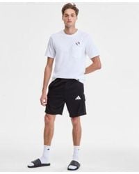 adidas - Three Stripes Tiro 9 Cargo Shorts Slide Pocket T Shirt Adilette Comfort Slide Sandals - Lyst
