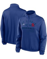 Nike - Brooklyn Dodgers Rewind Splice Half-zip Sweatshirt - Lyst
