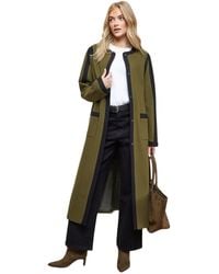 Oasis - Tipped Coat - Lyst