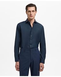 Mango - Slim-fit Cotton Poplin Dress Shirt - Lyst