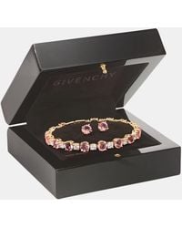 Givenchy - Cubic Zirconia Tennis Bracelet & Stud Earrings Set - Lyst