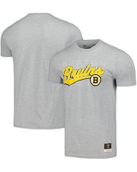 Mitchell & Ness - Boston Bruins 100th Anniversary Script Sweep T-shirt - Lyst