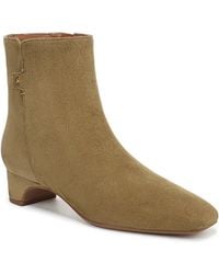 Franco Sarto - Luella Square Toe Zip Ankle Boots - Lyst