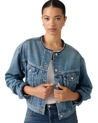 Levi's - 90's Collarless Shrunken Trucker Jacket - Lyst