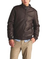 Members Only - Faux Leather Iconic Racer Jacket - Lyst