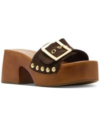 Madden Girl - Woodlandd Plaform Block-heel Sandals - Lyst