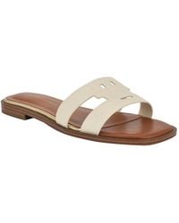 Tommy Hilfiger - Terenz Logo Strap Flat Slide Sandals - Lyst
