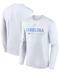 Nike - North Carolina Tar Heels 2025 Courtside Basketball Shootaround Legend Dri-fit Long Sleeve T-shirt - Lyst