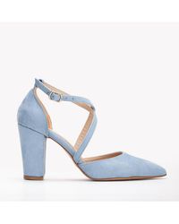 Forever & Always Shoes - Sina Criss Cross High Block Heels - Lyst