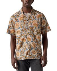 Levi's - Sunset Short Sleeve Floral Print Button-front Camp Shirt - Lyst