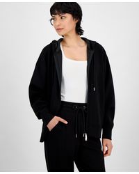 And Now This - Zippered Drawstring Hoodie - Lyst