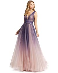 Mac Duggal - Ieena Sleeveless Ombre Tulle Ball Gown - Lyst
